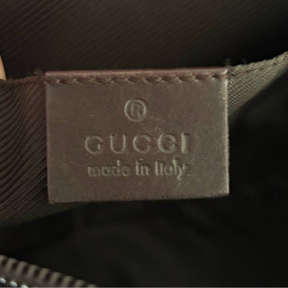 Gucci Dark Brown Canvas & Leather Messenger Bag - Picture 3 of 14